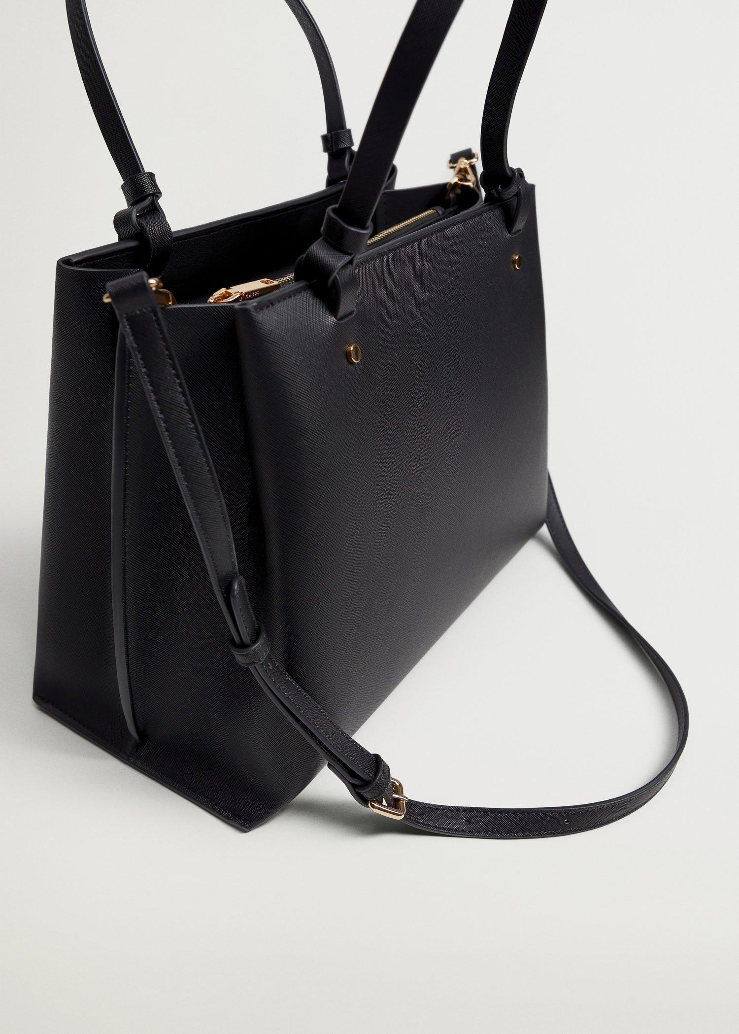 Black Handles Shopper Bag, Women, , large image number 3