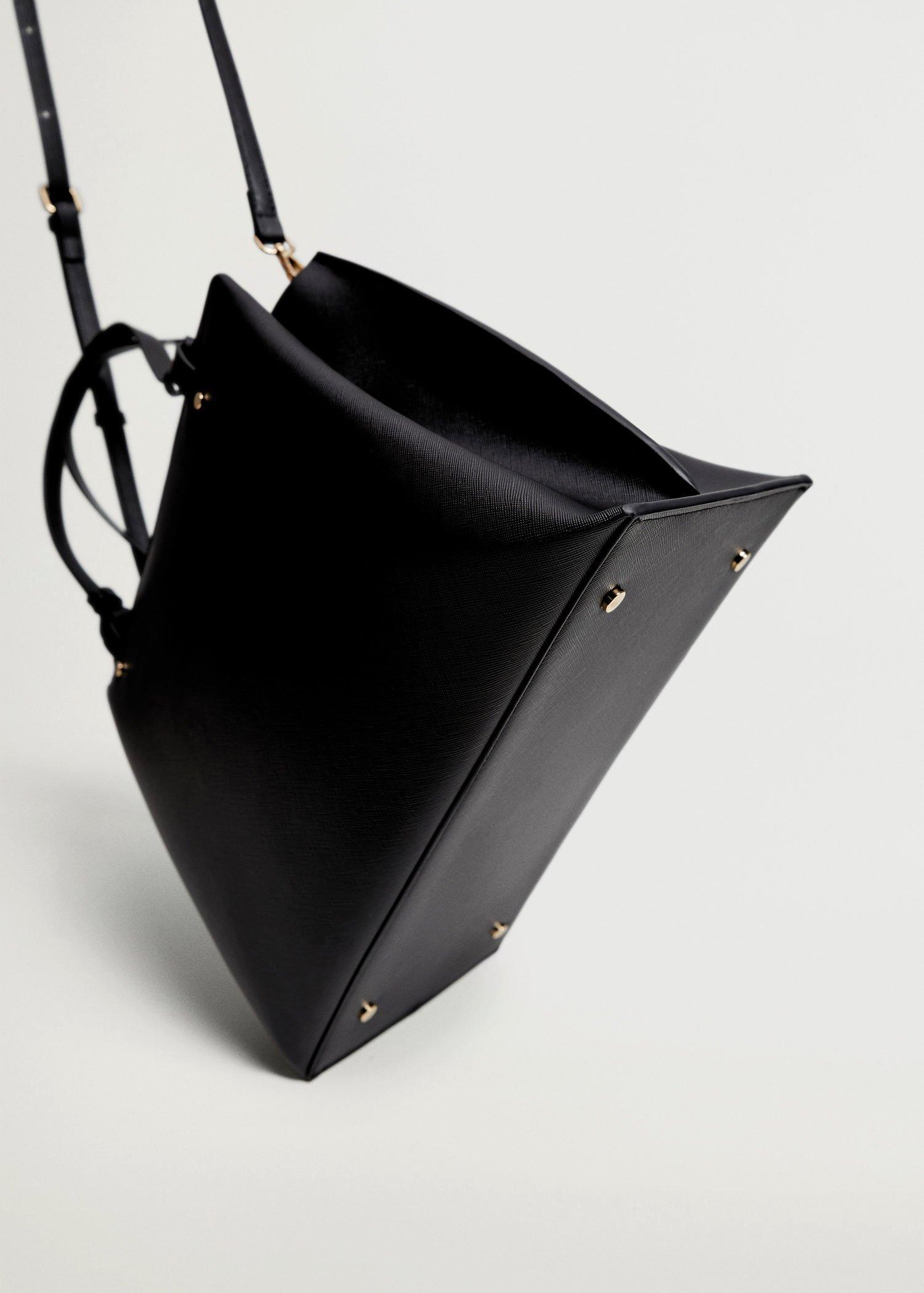 Black Handles Shopper Bag, Women, , large image number 4