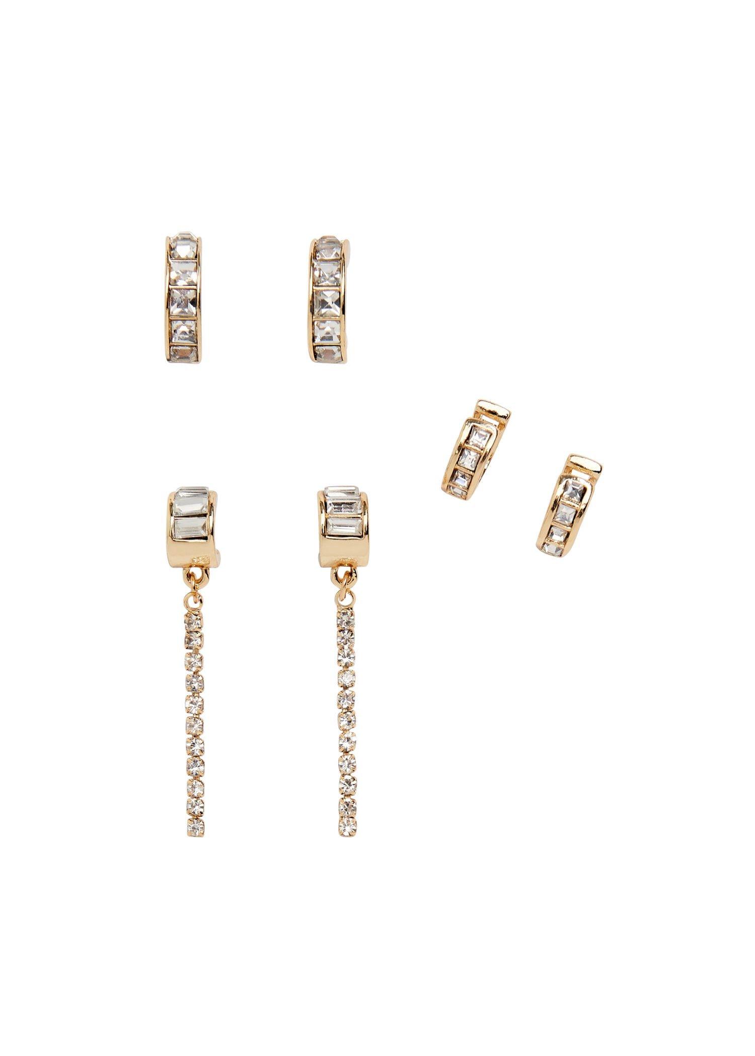 Gold Mixed Earring Set, Women, , large image number 1