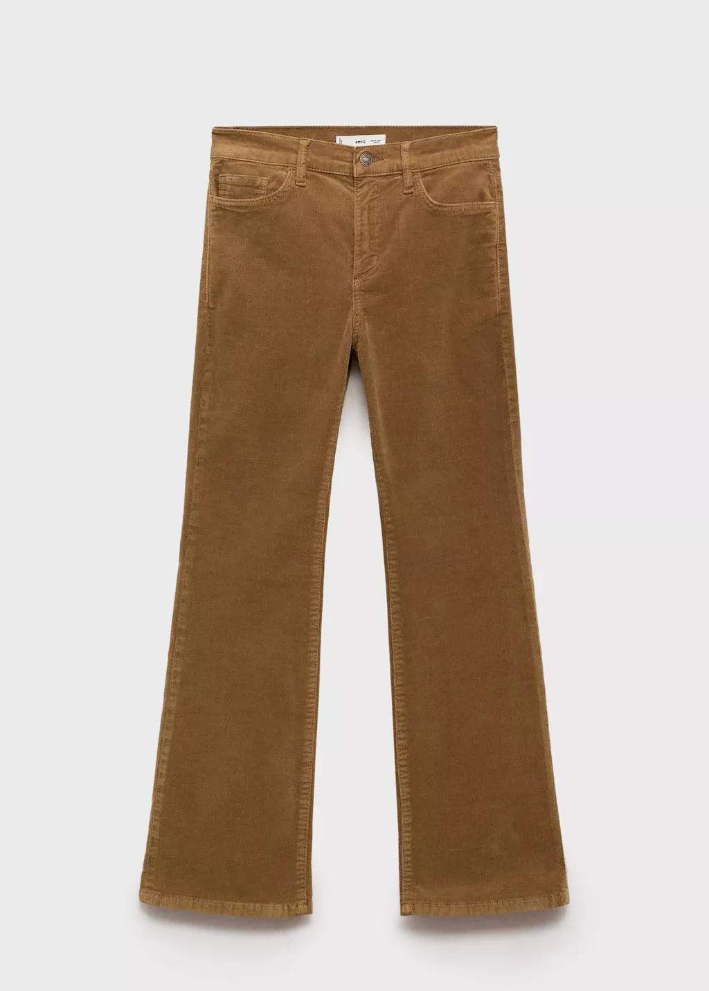 Brown Corduroy Bootcut Jeans, , large image number 4
