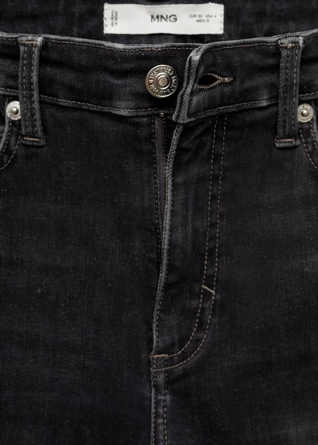 Grey Mid-Rise Skinny Jeans, , large image number 5