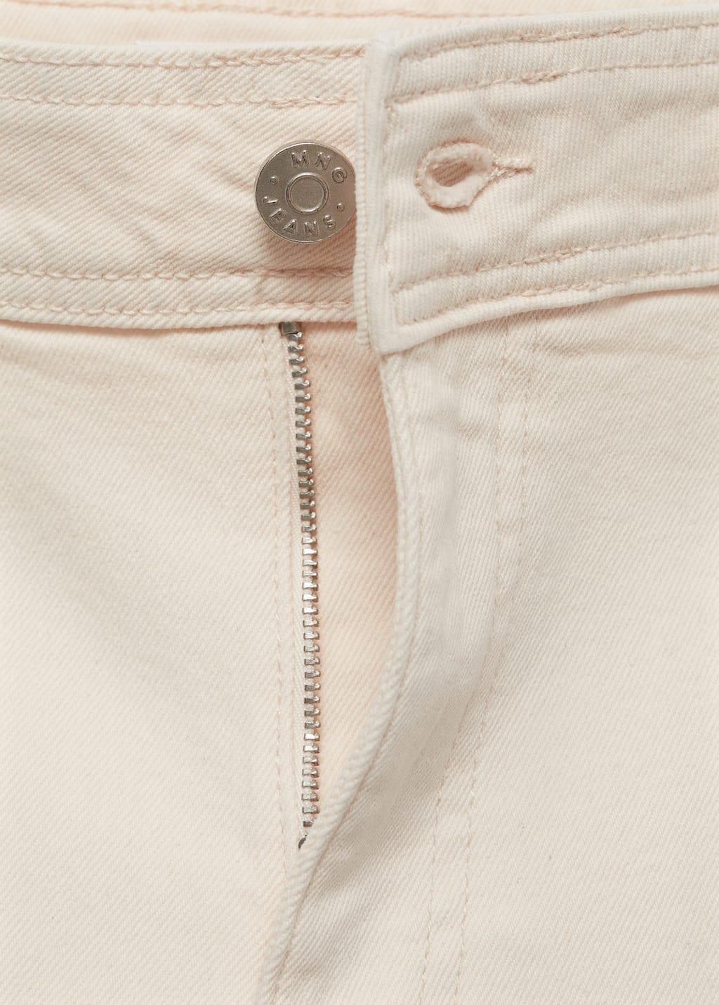 White Catherin Culotte High-Rise Jeans, , large image number 3