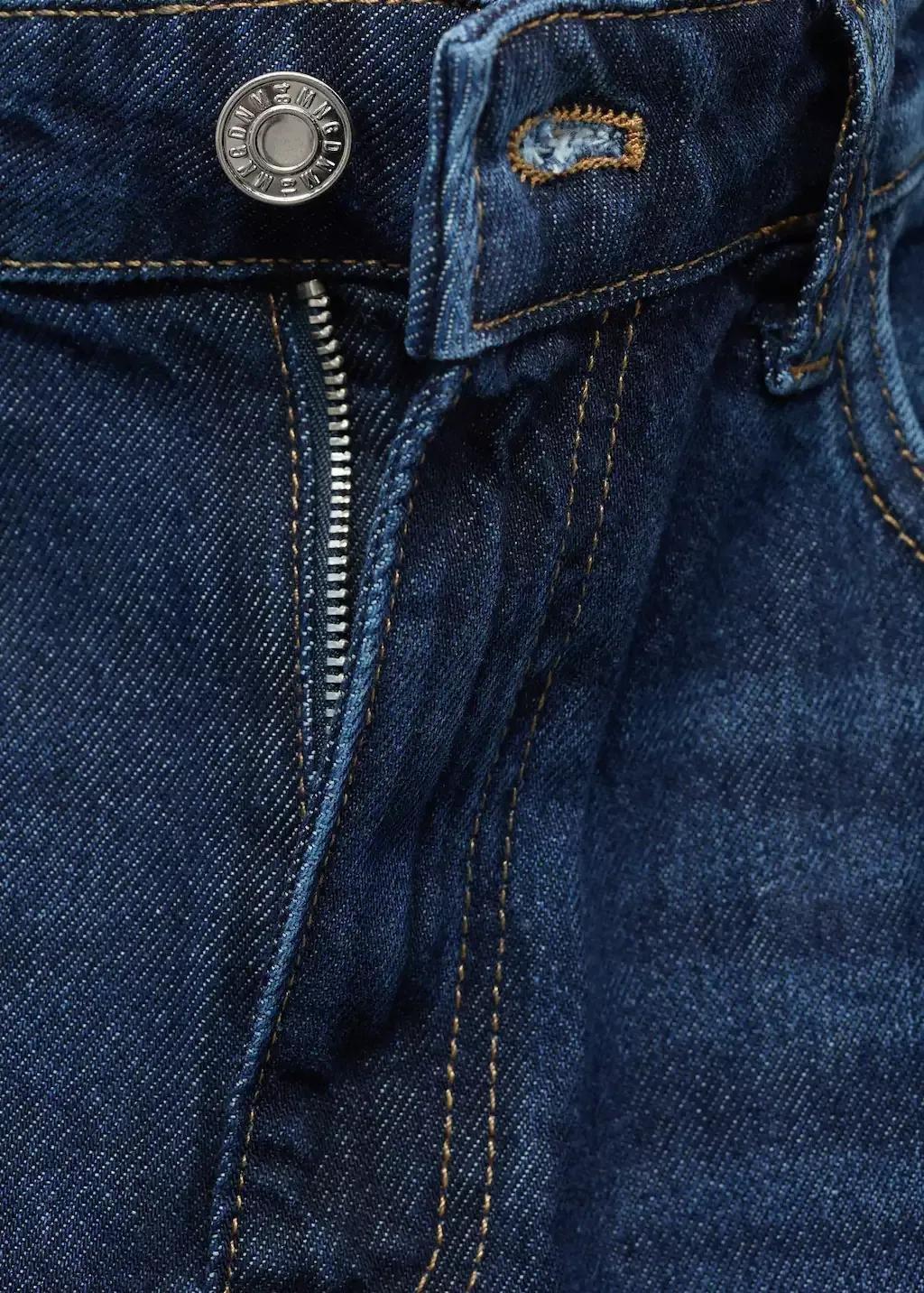 Blue Danila Wideleg High-Rise Jeans, , large image number 8