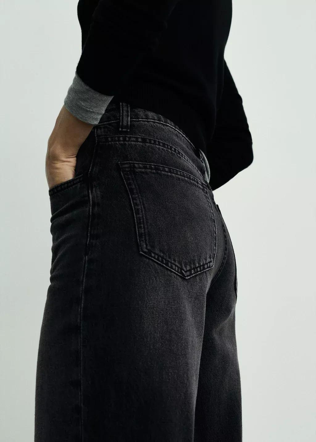 Grey Danila Wideleg High-Rise Jeans, , large image number 7