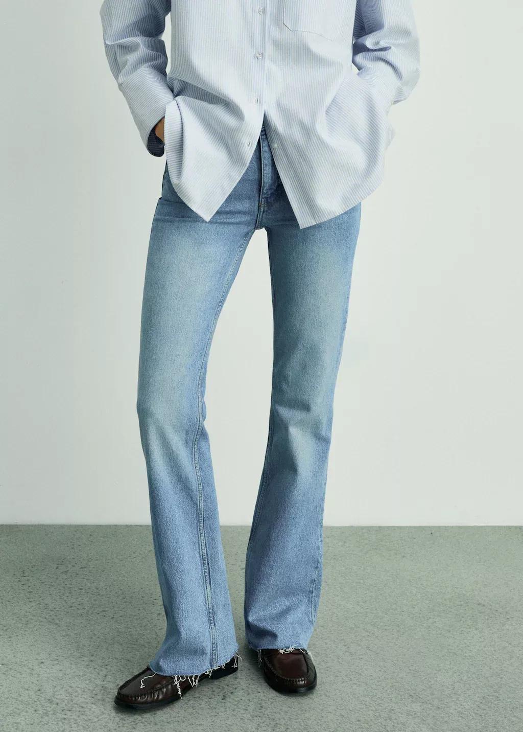 Blue High-Waist Balloon Jeans, , large image number 0