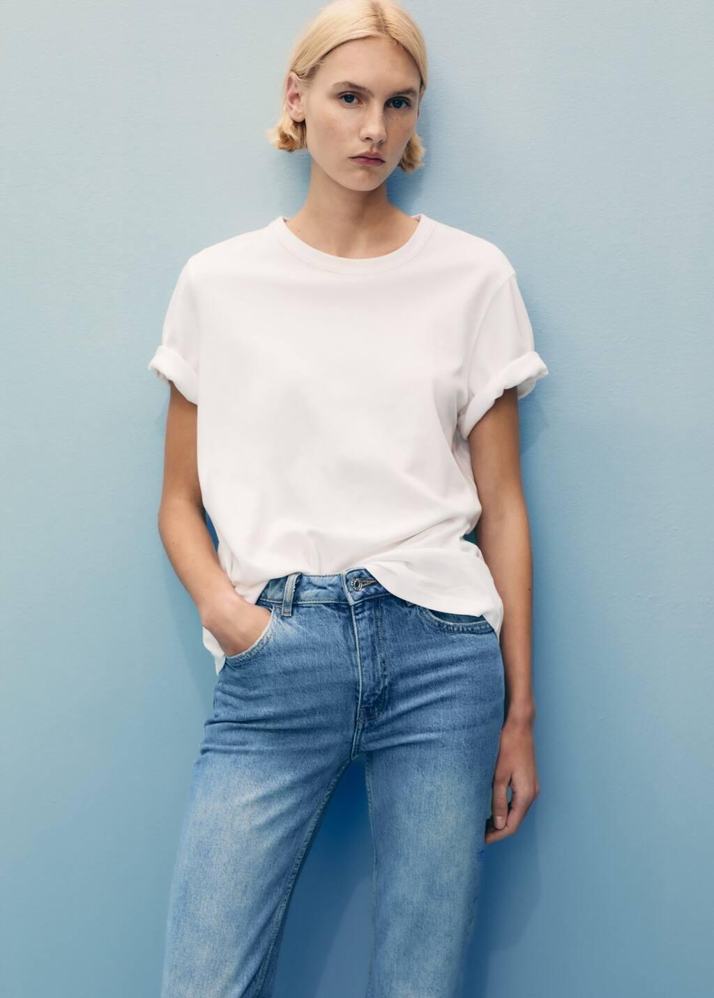 Blue High-Waist Balloon Jeans, , large image number 2