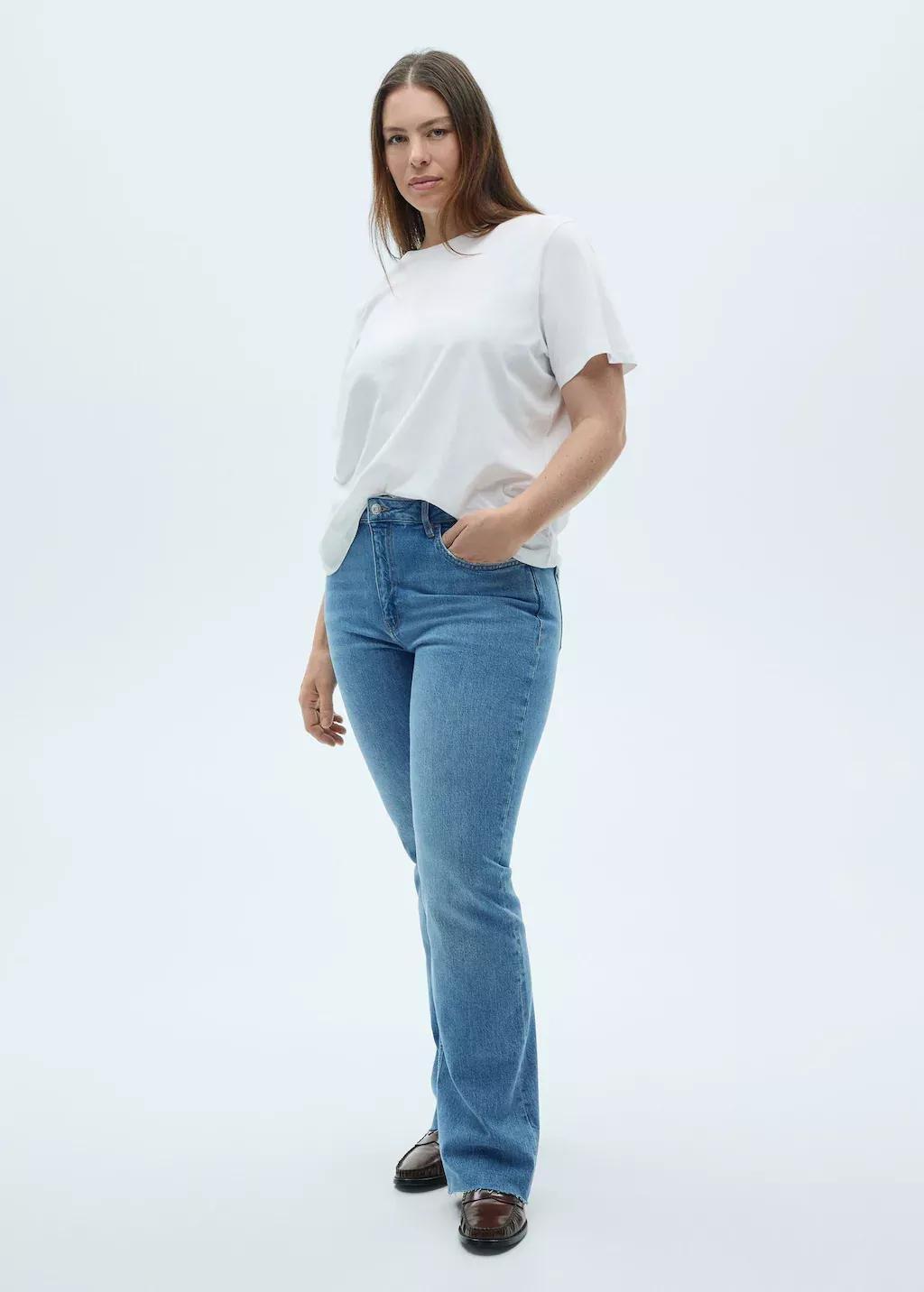 Blue High-Waist Balloon Jeans, , large image number 3
