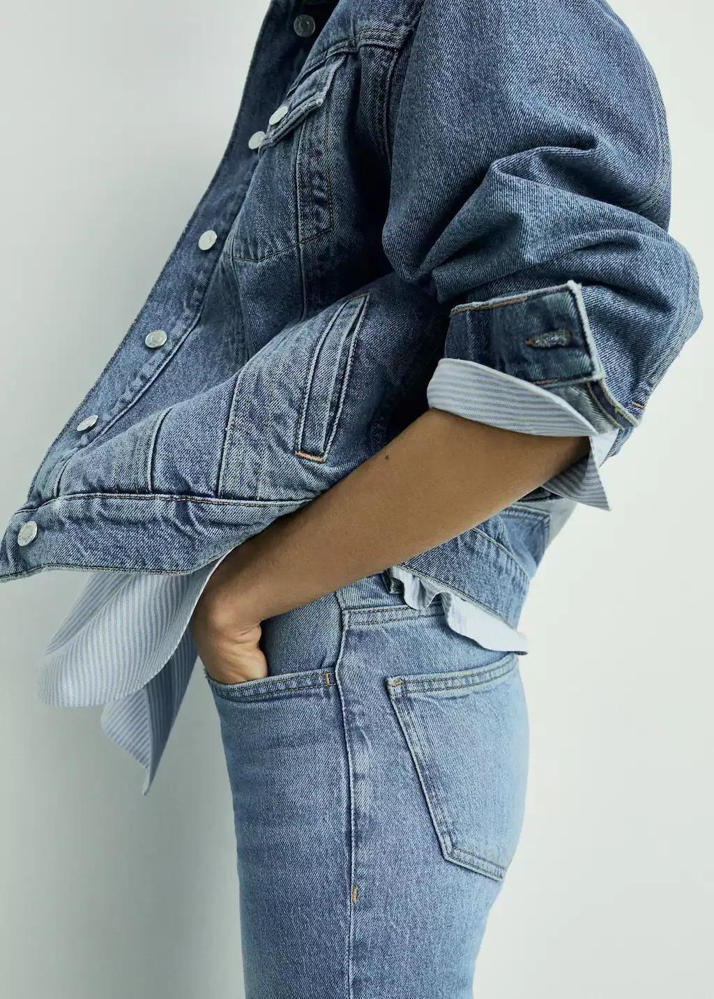 Blue High-Waist Balloon Jeans, , large image number 7