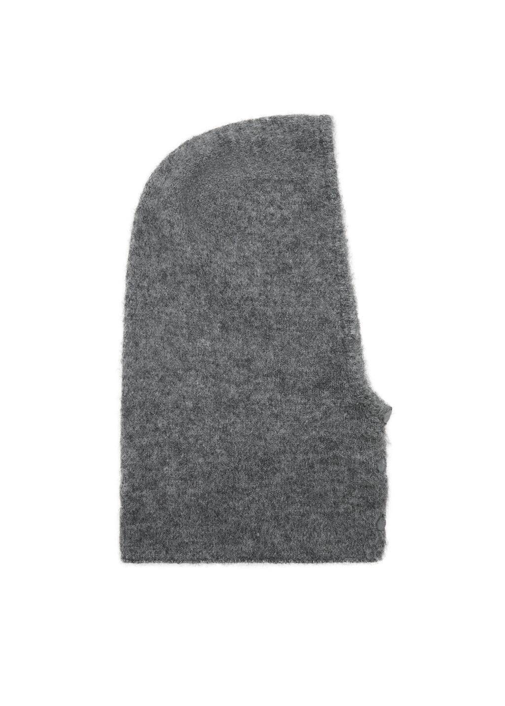 Grey Balaclava Knit Buttons, Dark Grey, large image number 2