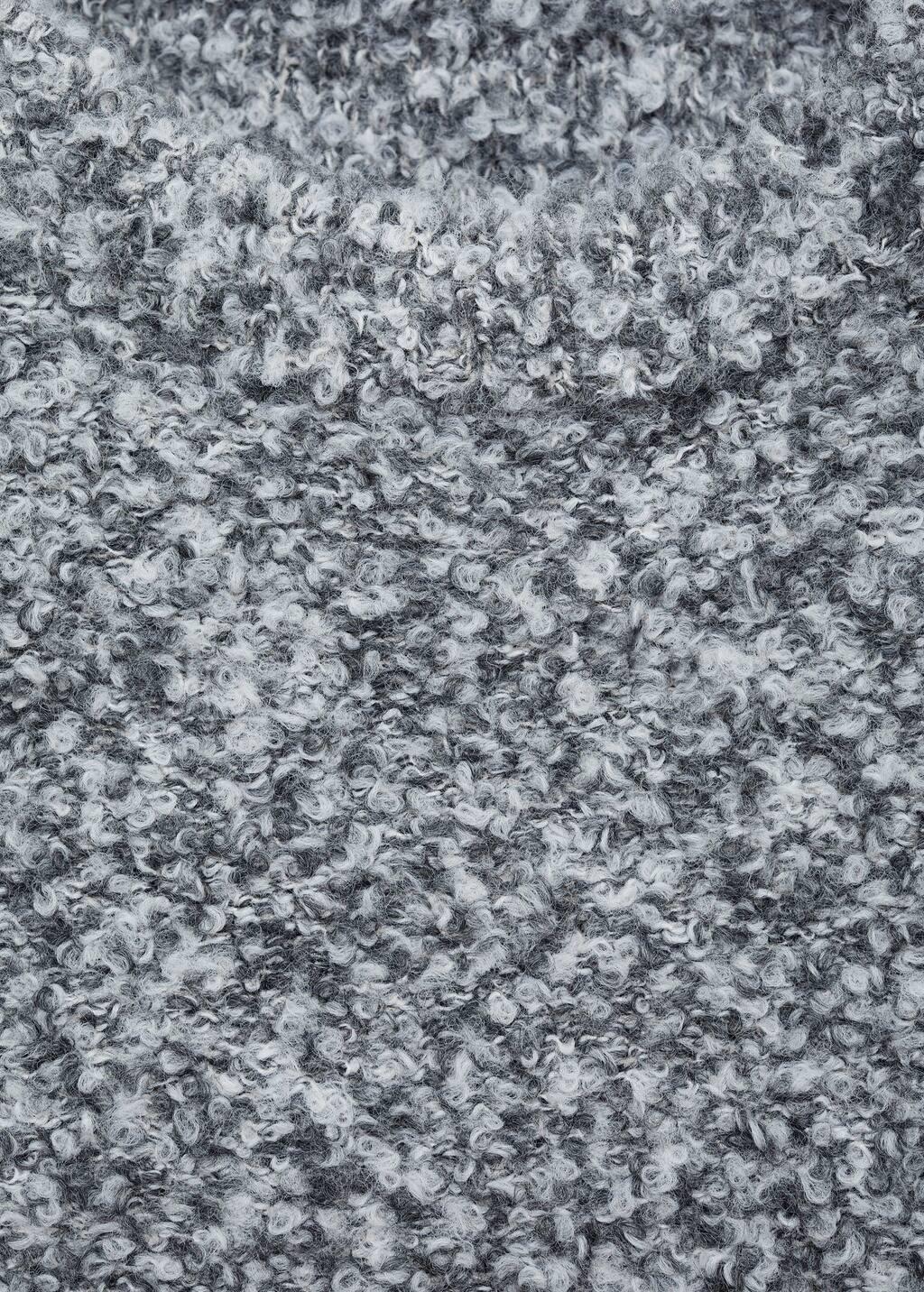 Grey Round-Neck Boucle Sweater, , large image number 3