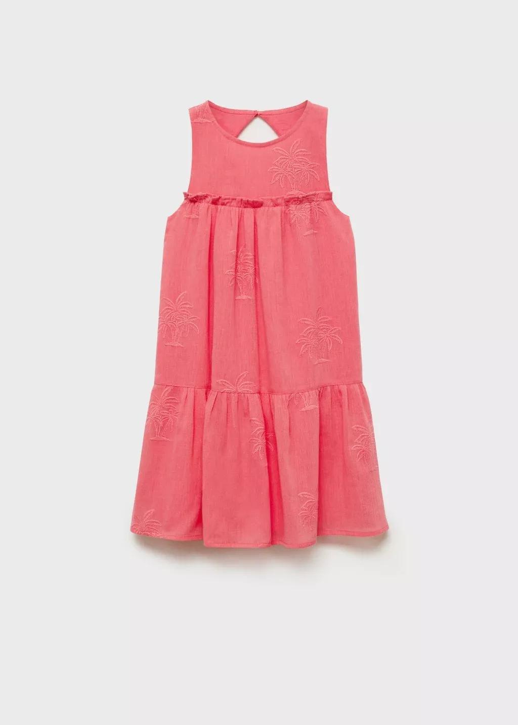 Red Dress With Embroidered Details, , large image number 0