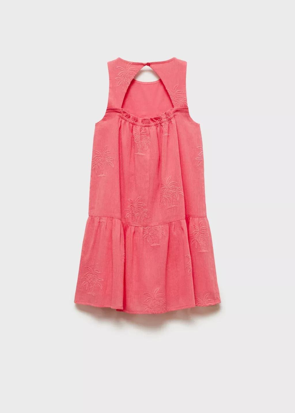 Red Dress With Embroidered Details, , large image number 1