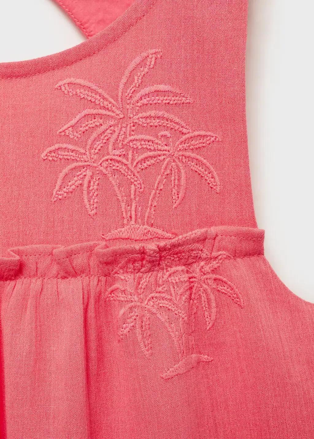Red Dress With Embroidered Details, , large image number 2