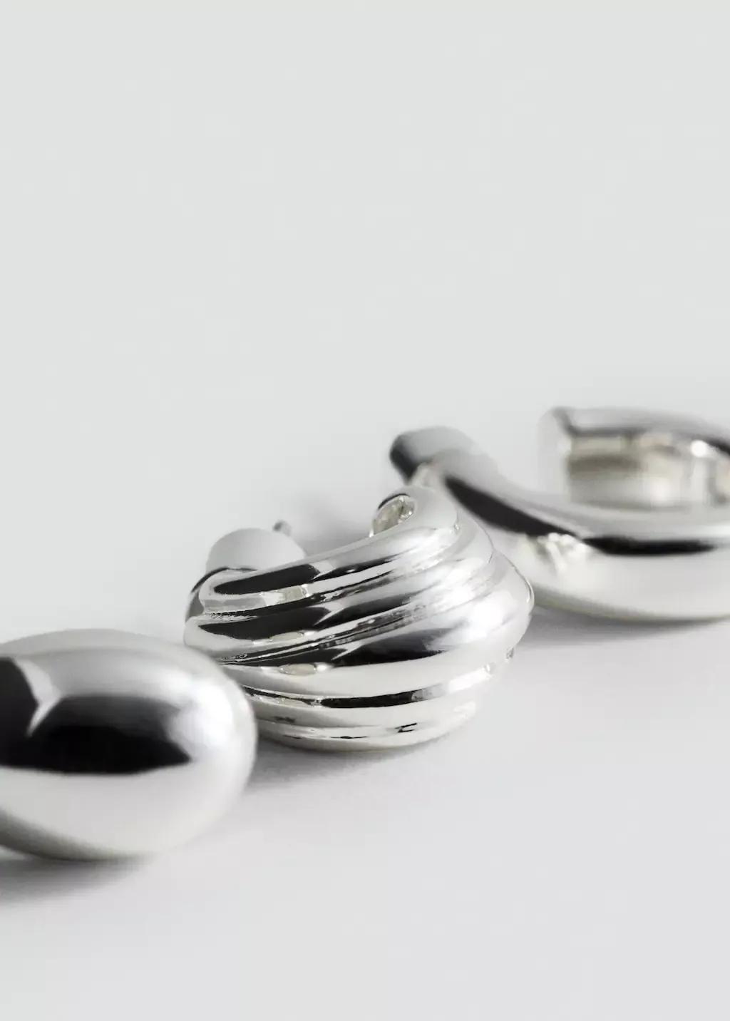 Silver Mixed Earrings Set, Silver, large image number 1