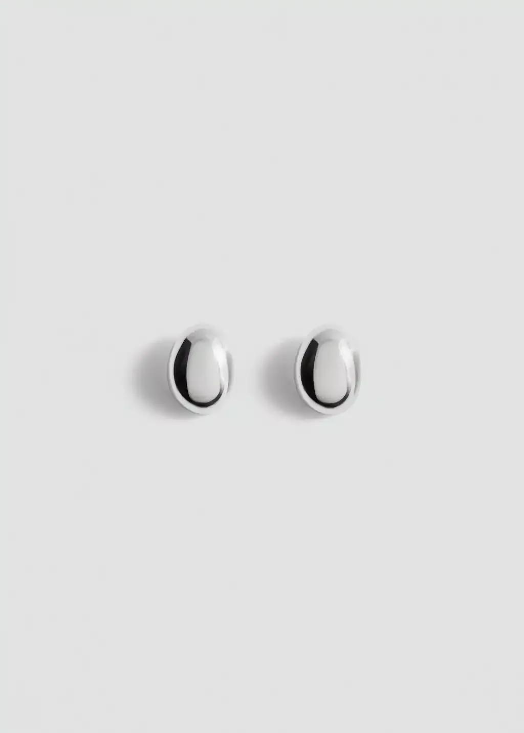 Silver Round Volume Earrings, Silver, large image number 2