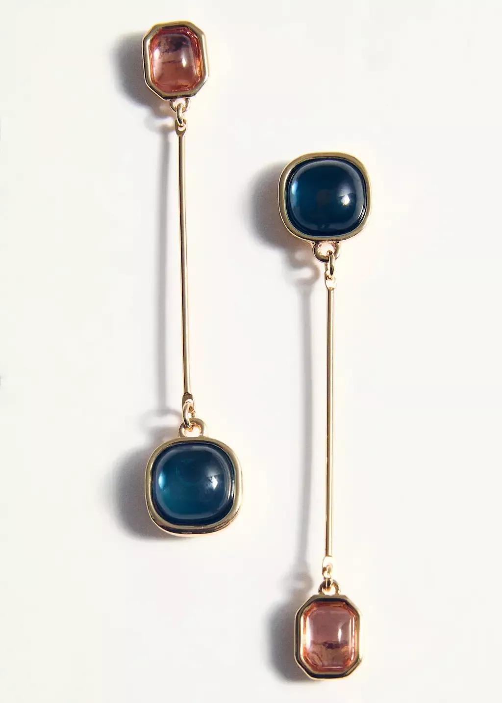 Gold Mixed Pieces Earrings, Gold, large image number 1
