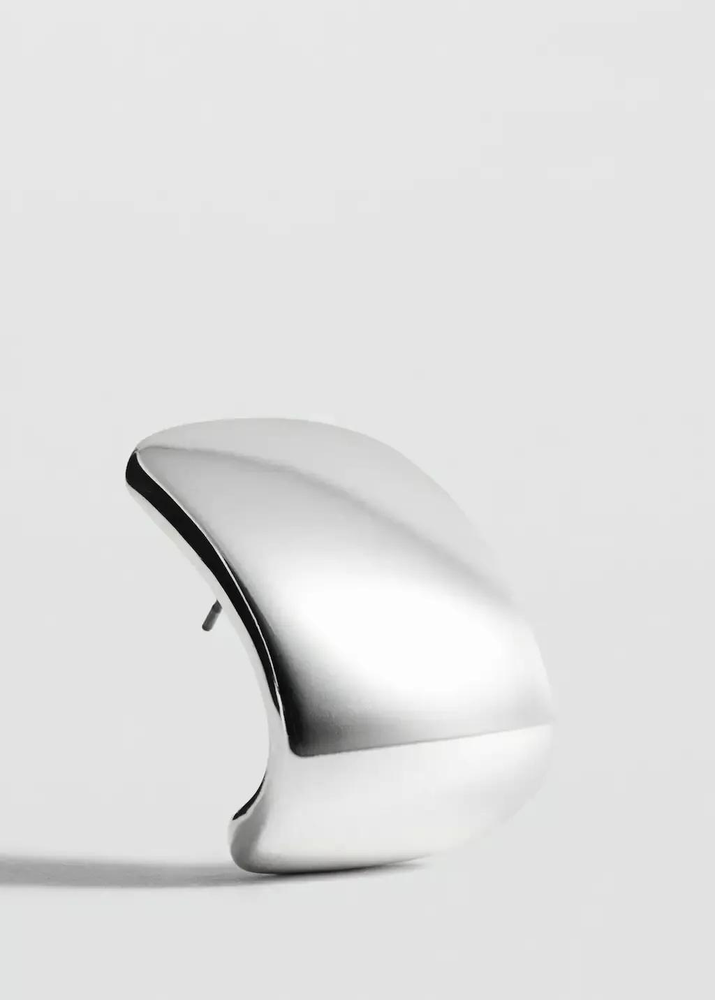 Silver Volume Hoop Earrings, Silver, large image number 0