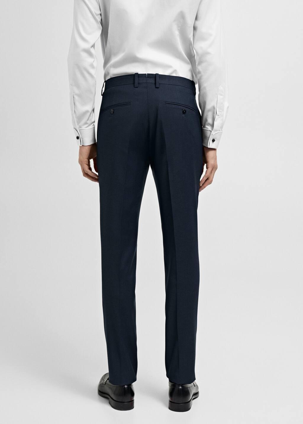 Navy Slim Fit Suit Trousers, , large image number 7