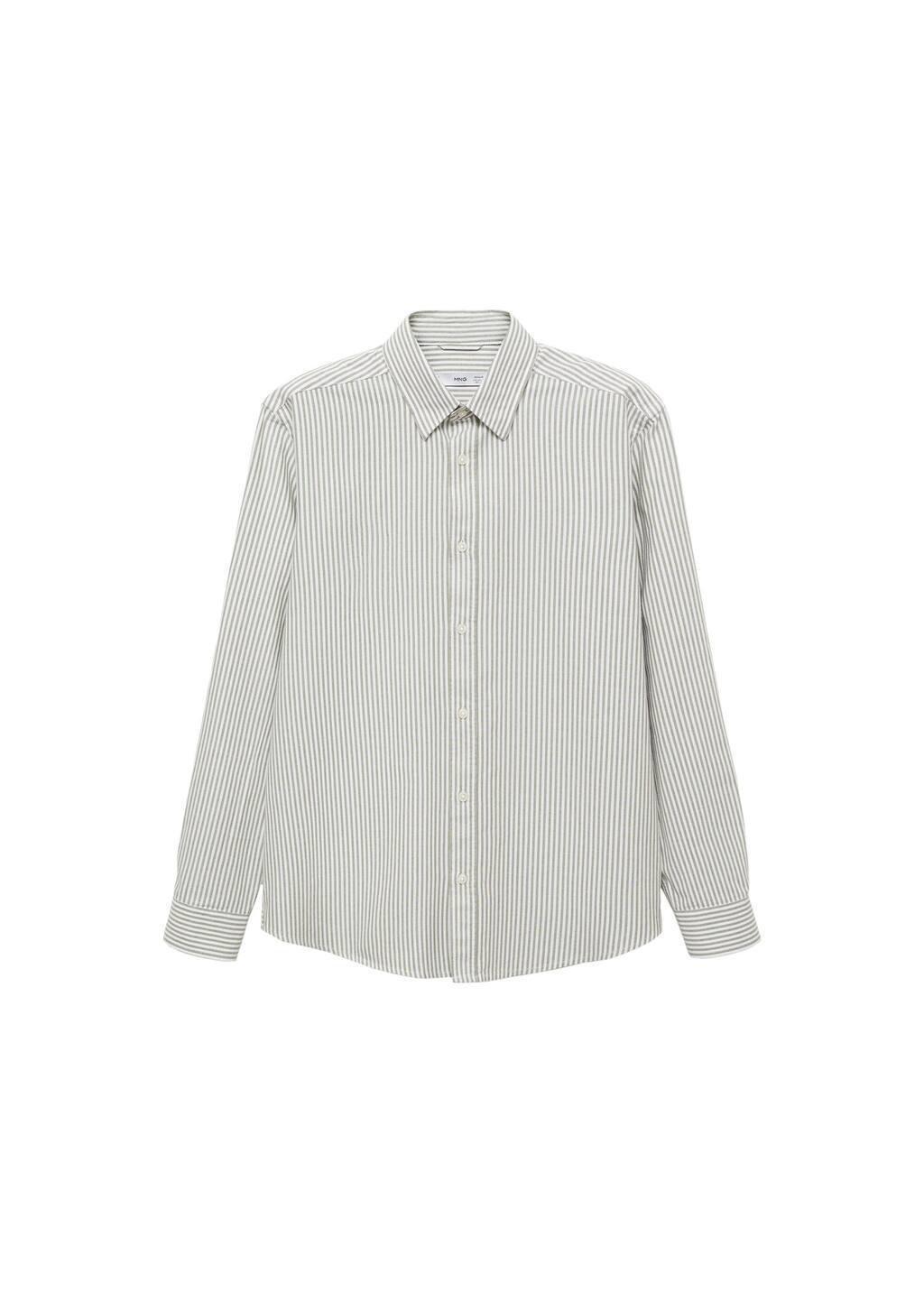 Green 100% Cotton Kodak Striped Shirt, , large image number 2