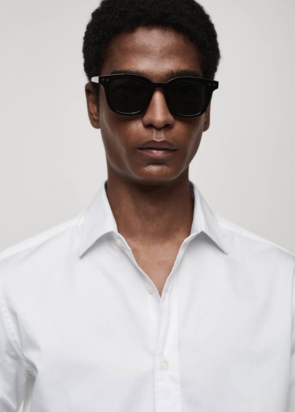White 100% Cotton Regular Fit Shirt, , large image number 1