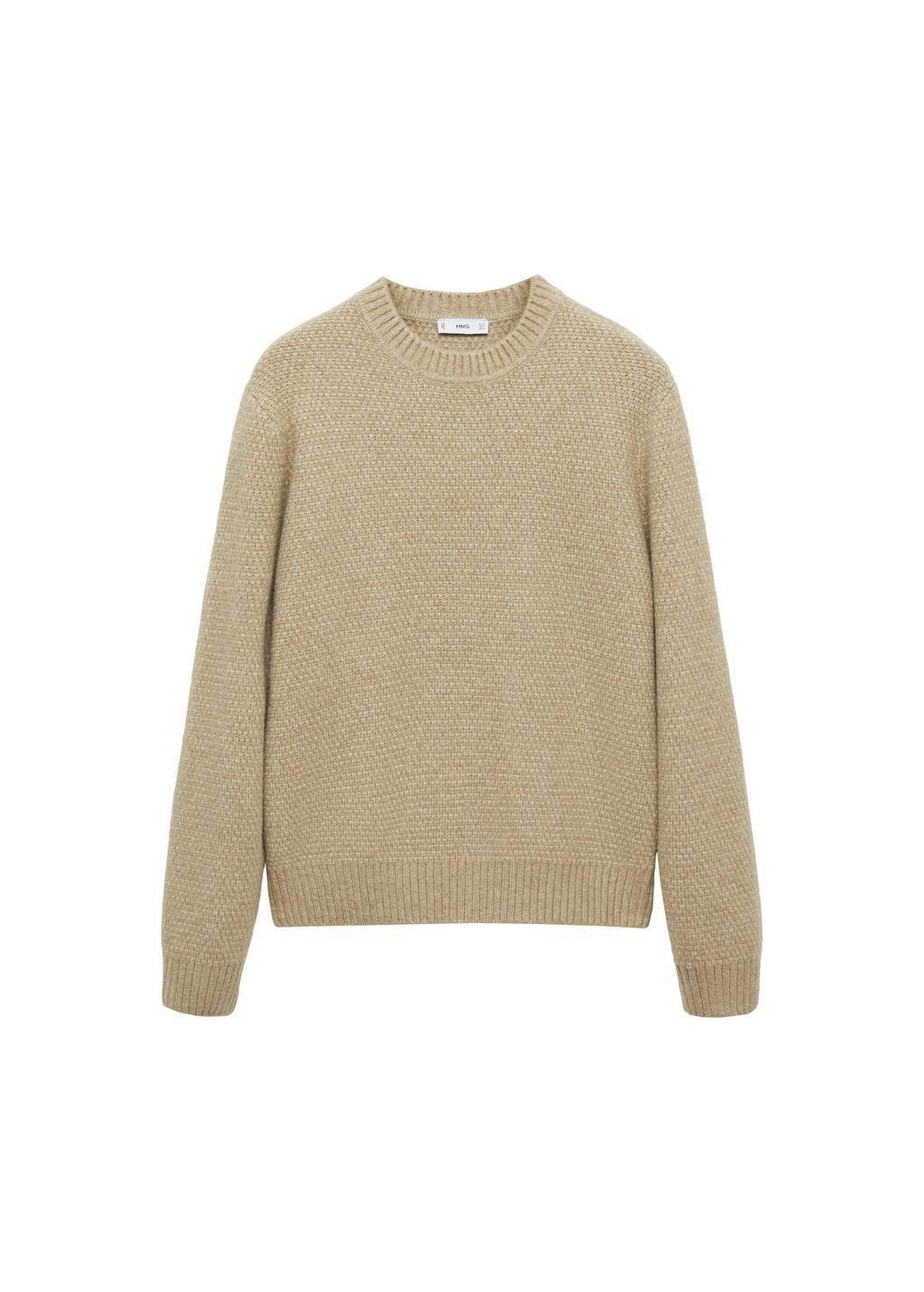 Green Texture Casual Sweater, , large image number 2