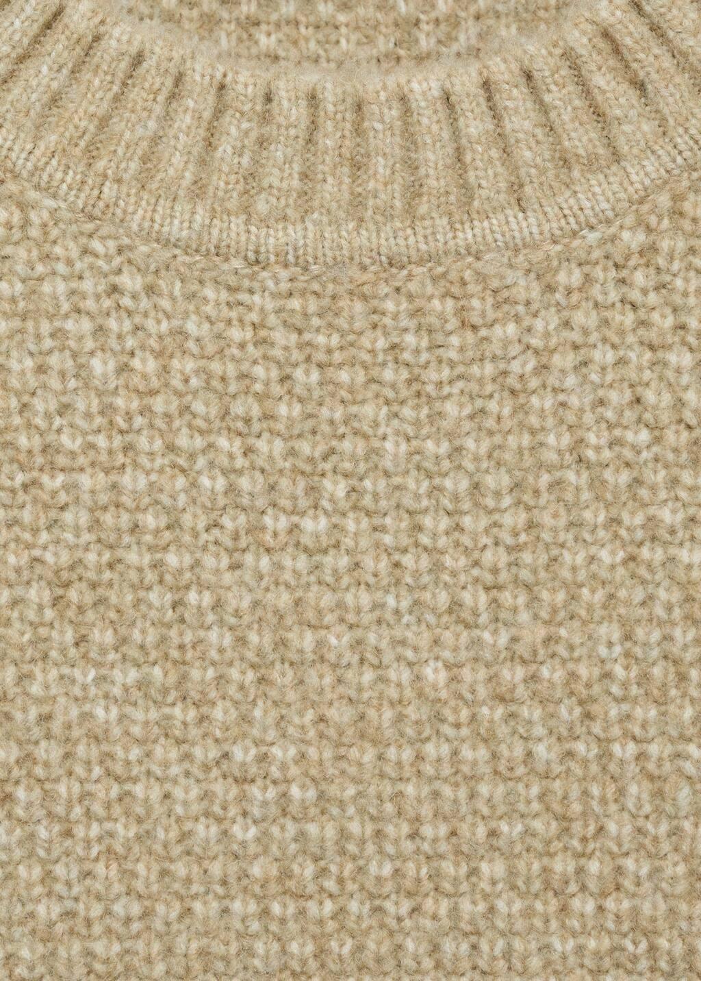 Green Texture Casual Sweater, , large image number 6
