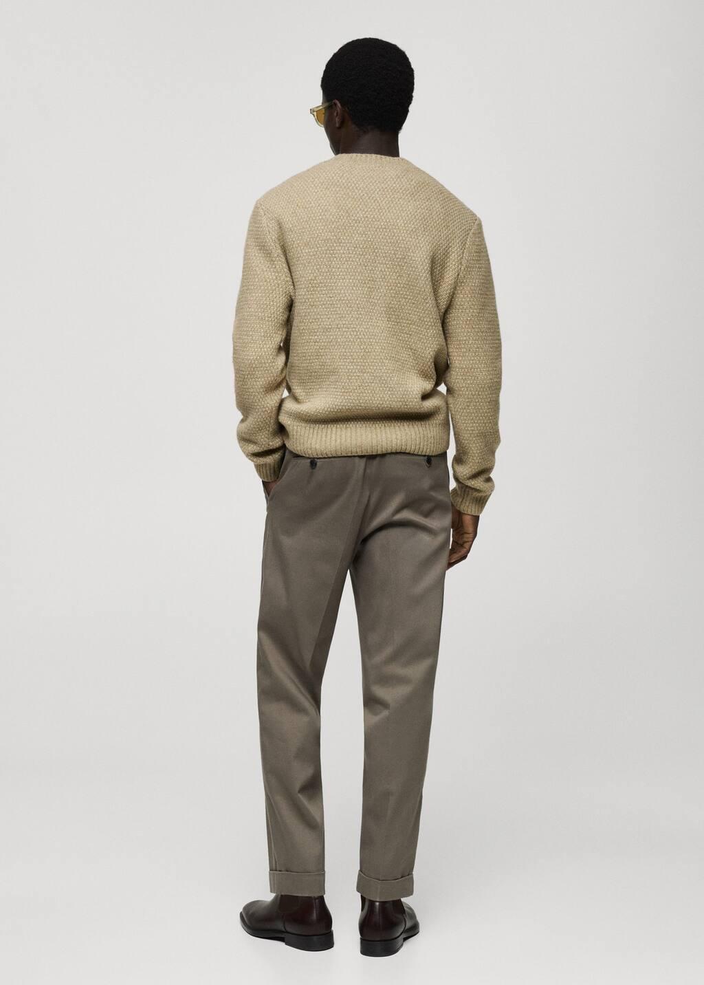 Green Texture Casual Sweater, , large image number 7