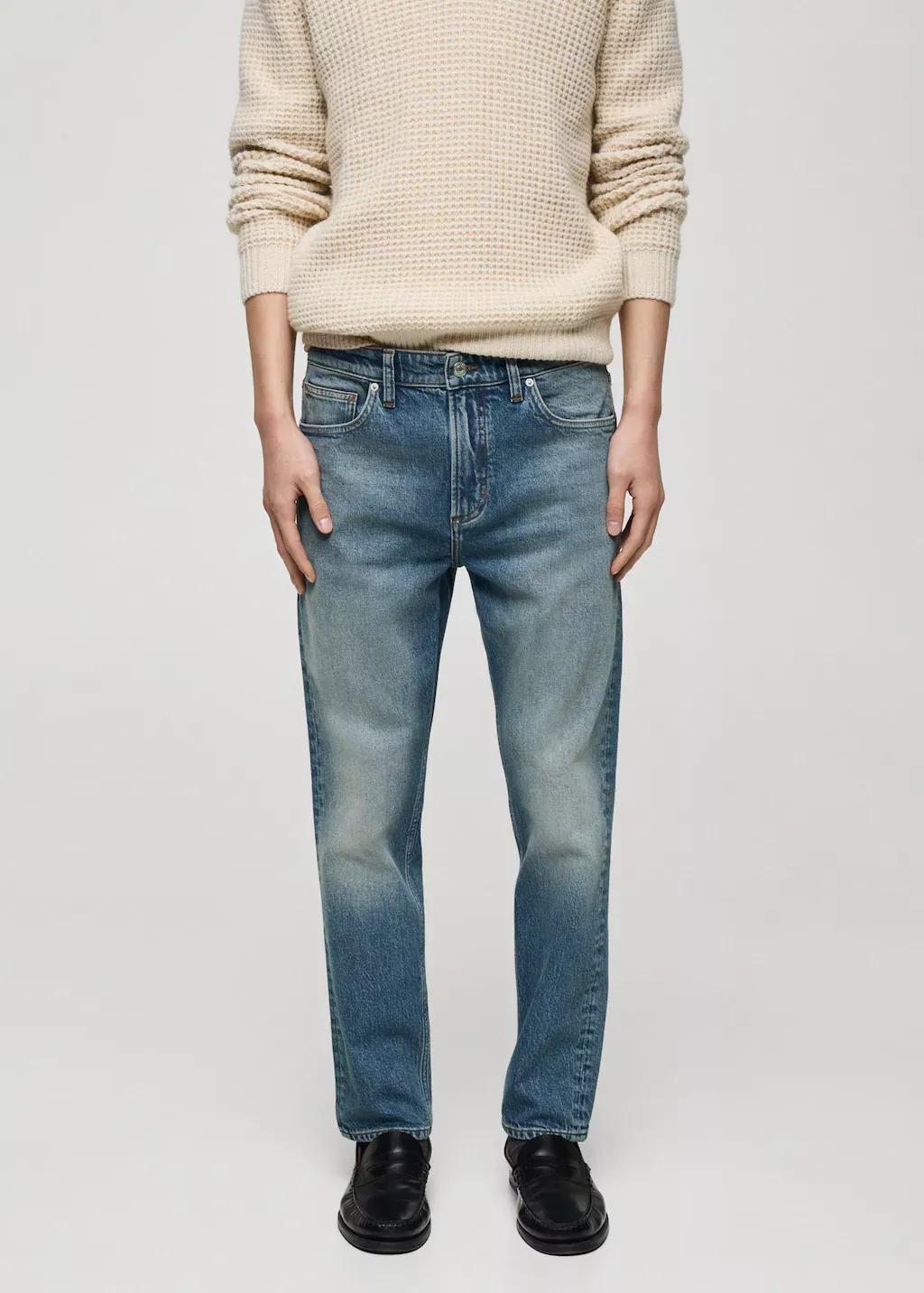 Blue Ben Tapered-Fit Light-Wash Jeans, , large image number 0