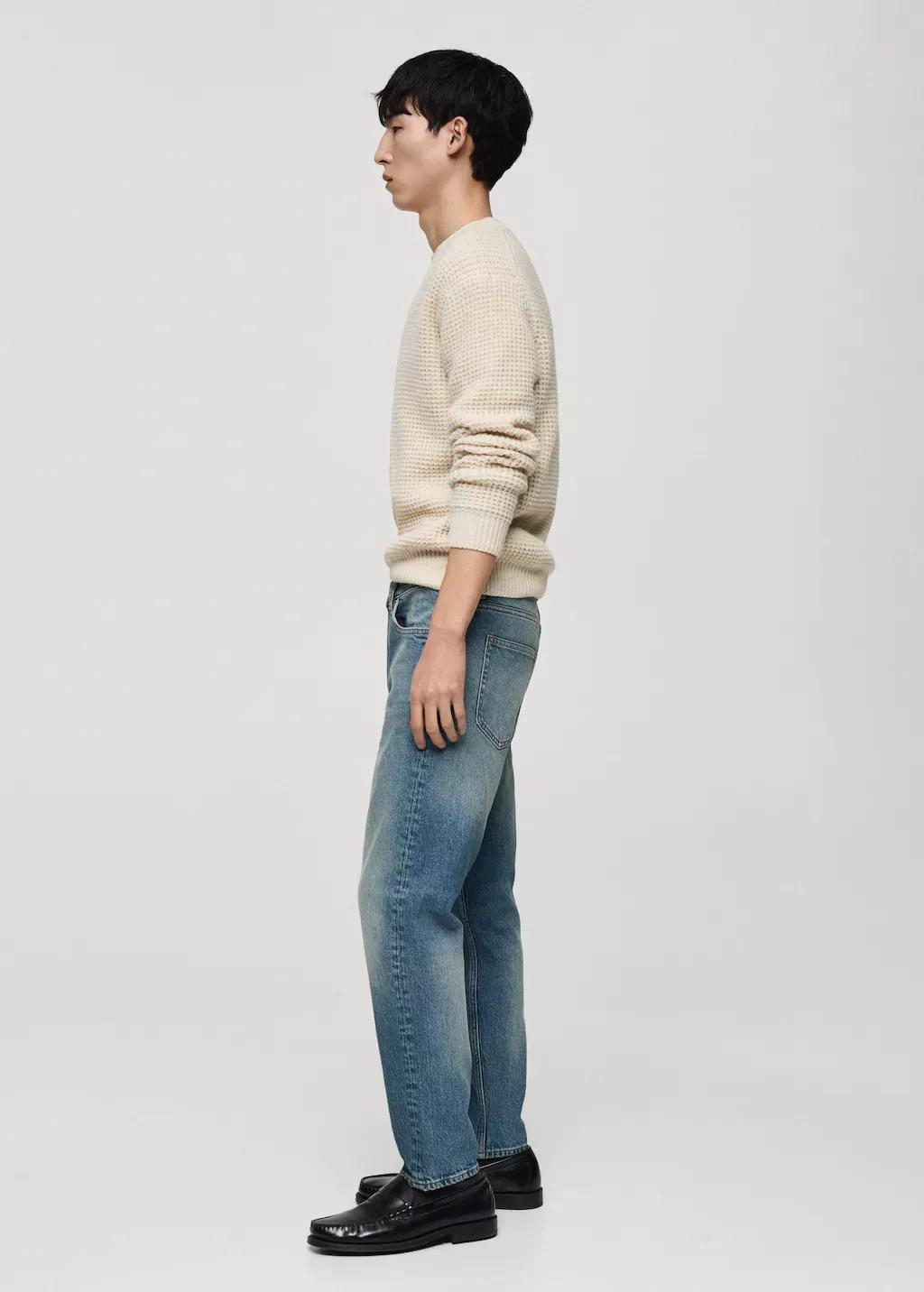 Blue Ben Tapered-Fit Light-Wash Jeans, , large image number 3