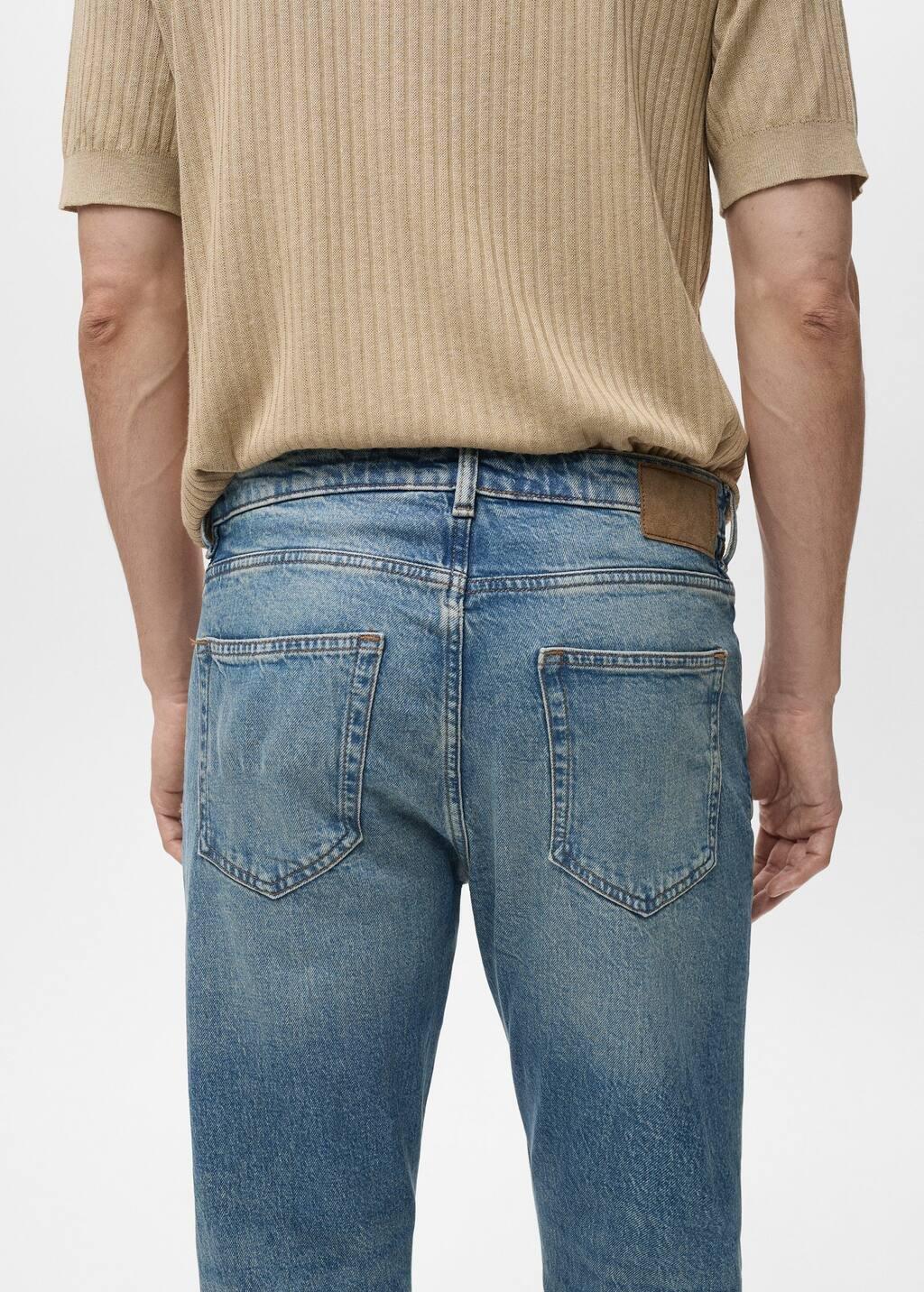 Blue Ben Tapered-Fit Light-Wash Jeans, , large image number 5