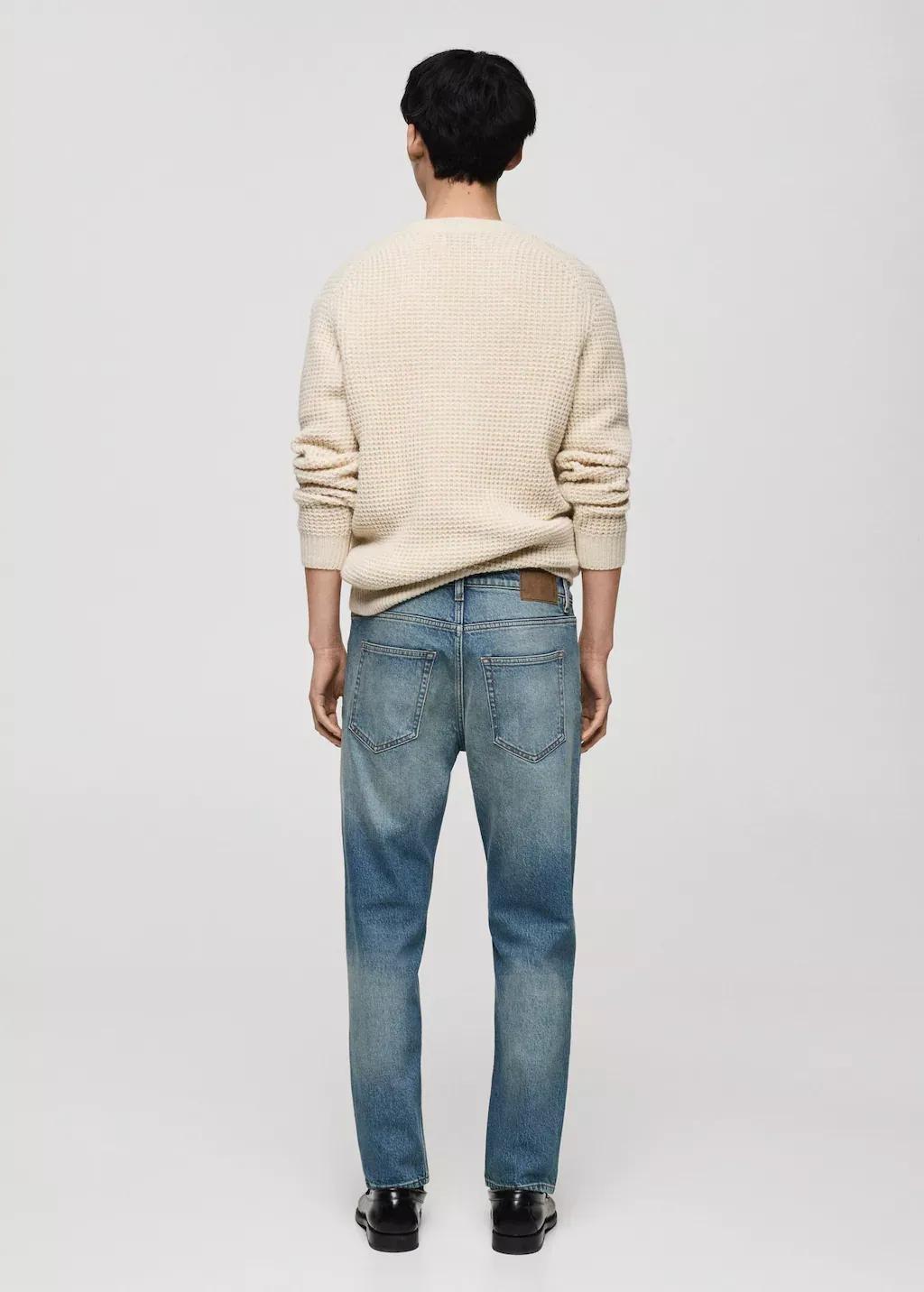 Blue Ben Tapered-Fit Light-Wash Jeans, , large image number 8
