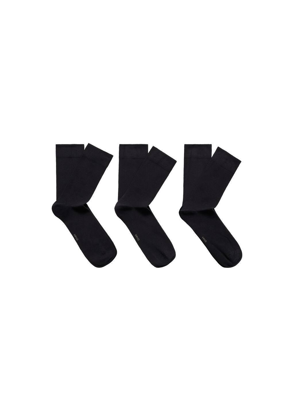 Navy Pack Of 3 Cotton Socks, , large image number 2