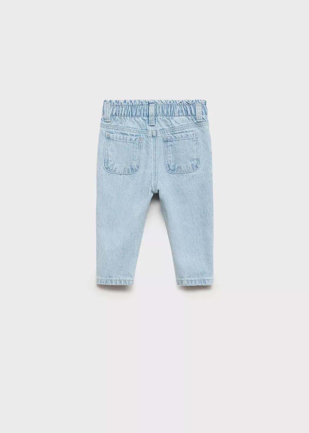 Blue Paper bag Jeans, , large image number 3