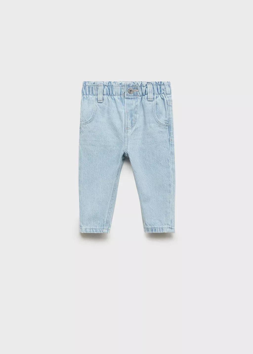 Blue Paper bag Jeans, , large image number 4