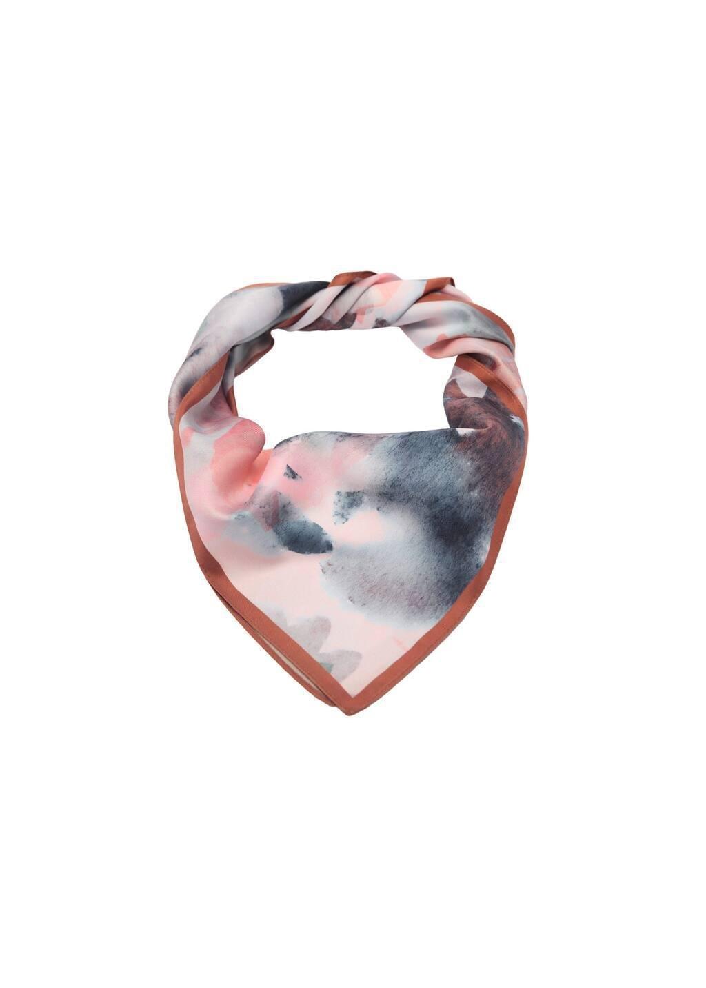 Pink Lt-Pastel Printed Satin Scarf, Light-Pastel Pink, large image number 2