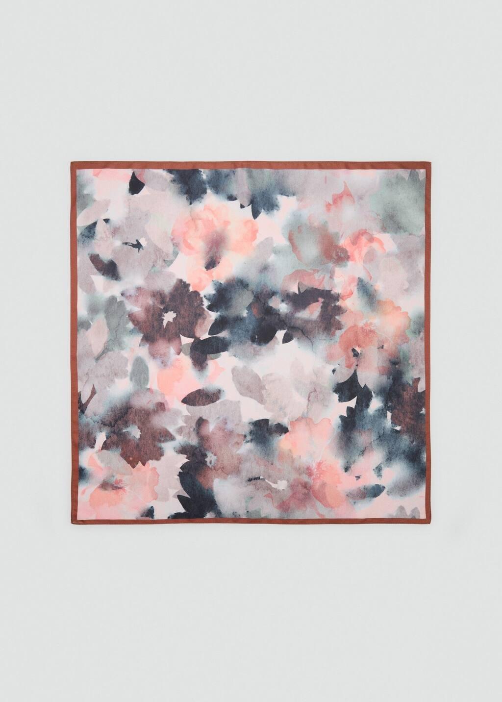 Pink Lt-Pastel Printed Satin Scarf, Light-Pastel Pink, large image number 3