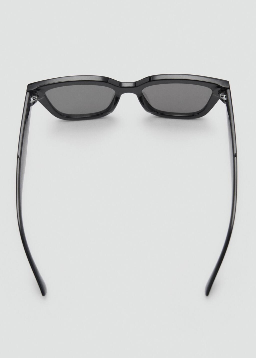 Black Resin Frame Sunglasses, Black, large image number 1