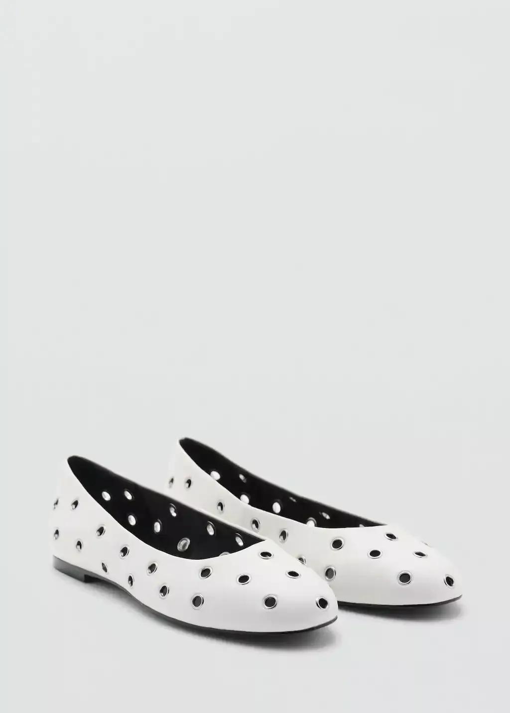 White Die-Cut Ballerinas, , medium