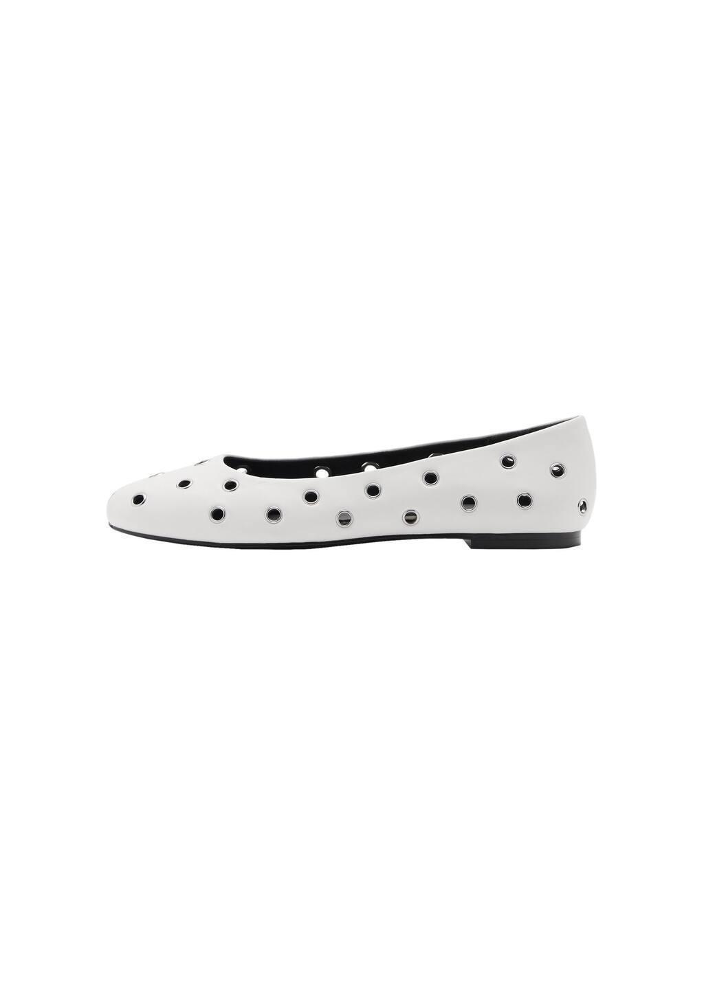 White Die-Cut Ballerinas, , large image number 2