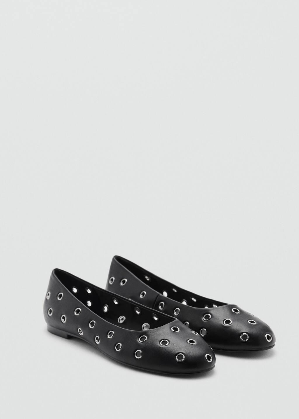 Black Die-Cut Ballerinas, , medium