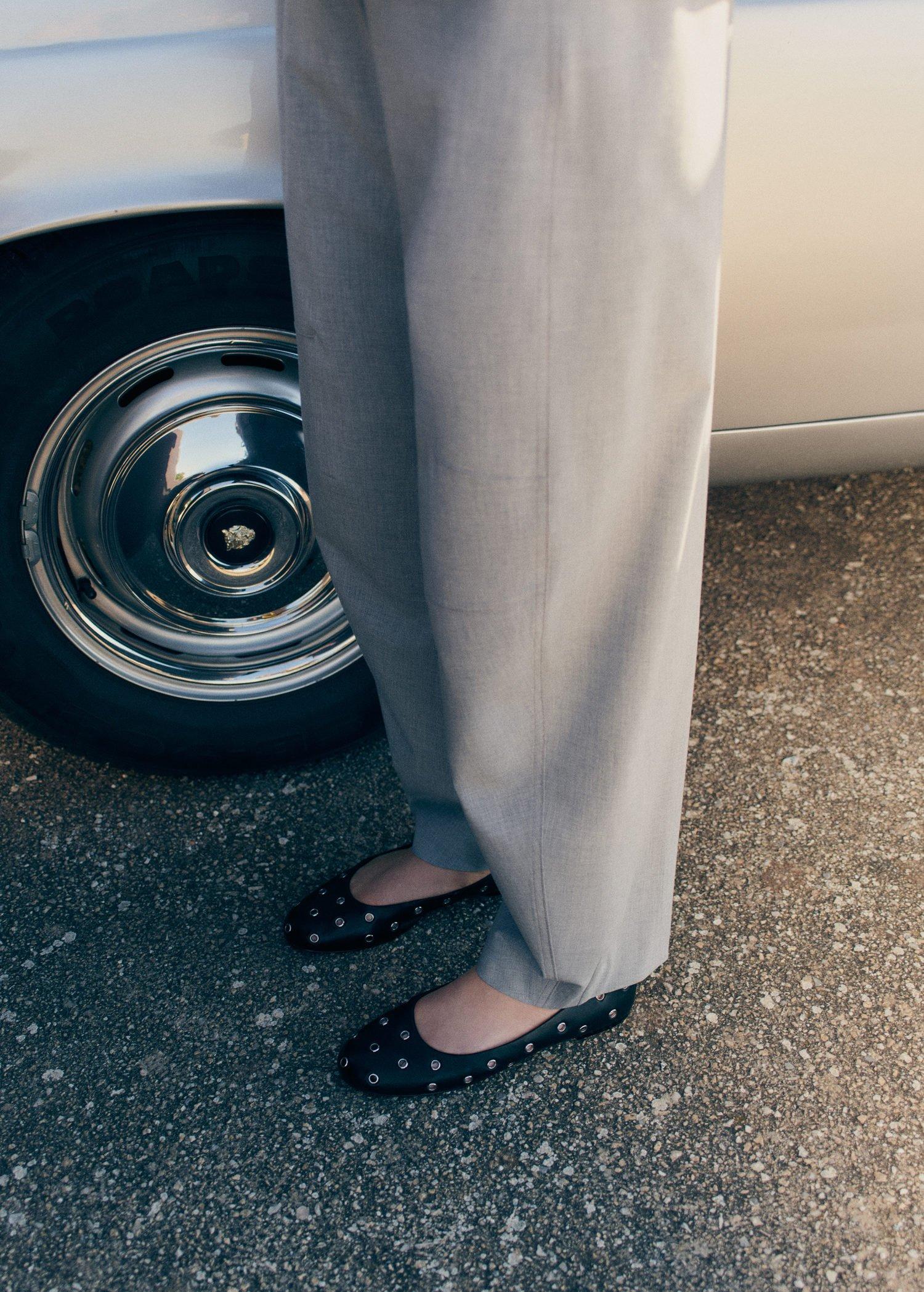 Black Women Flat Shoes, , large image number 0