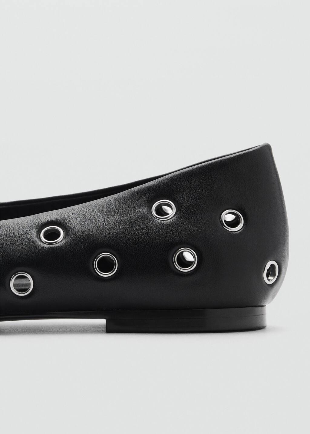 Black Women Flat Shoes, , large image number 4