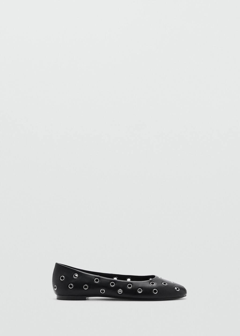 Black Women Flat Shoes, , large image number 6