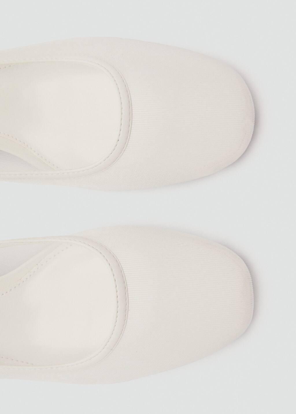 White Mesh Shoes With Buckle Strap, , large image number 1