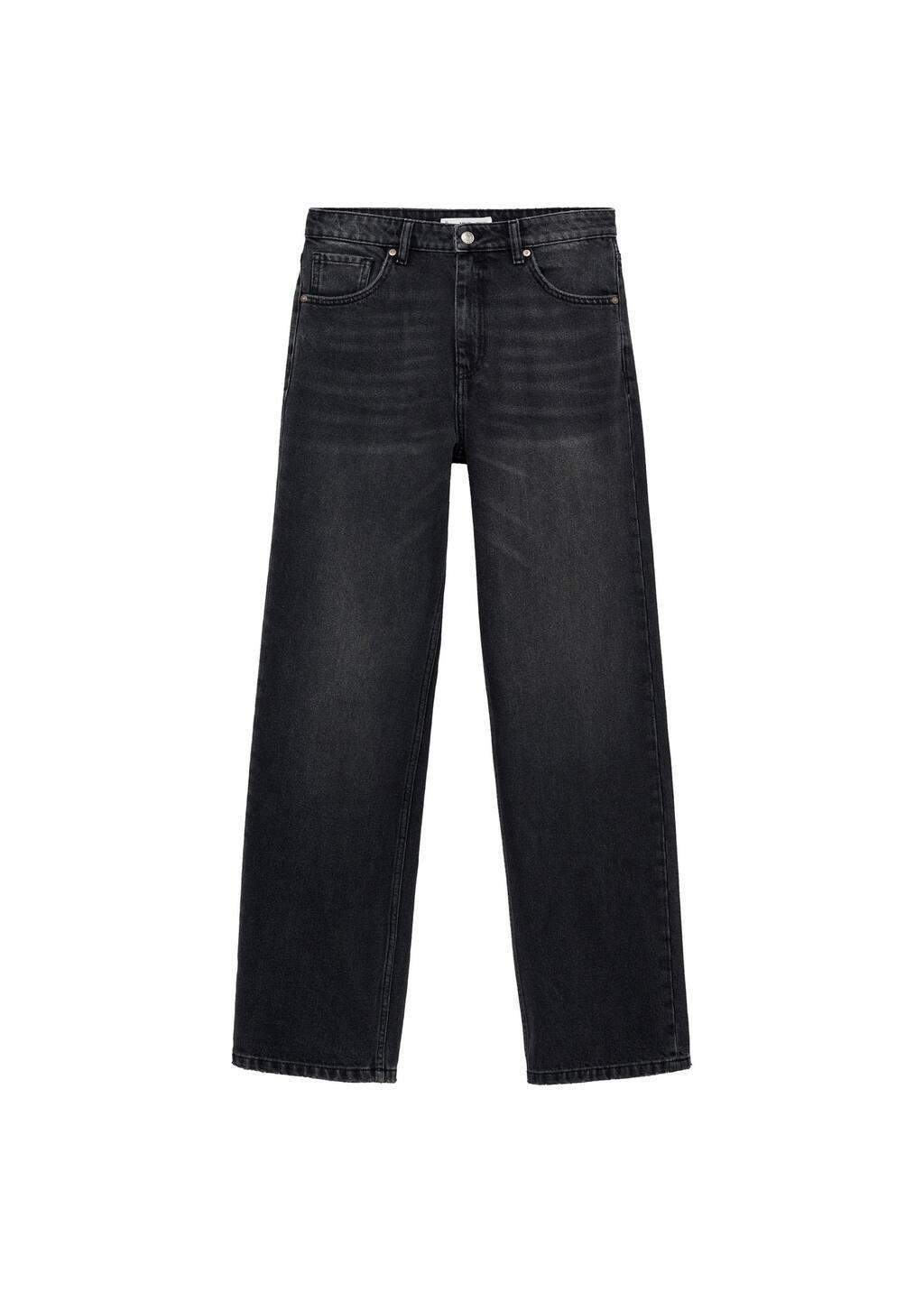 Grey Miami Medium-Rise Straight-Fit Jeans, , large image number 2