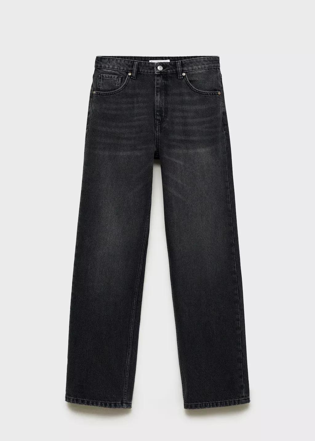 Grey Miami Medium-Rise Straight-Fit Jeans, , large image number 8
