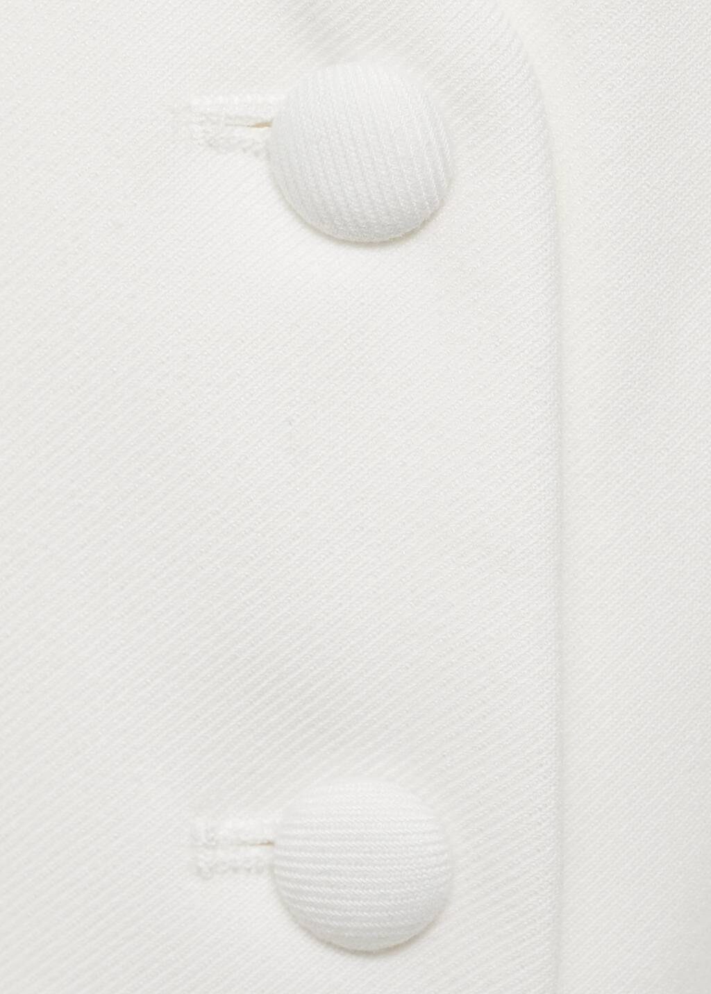 White Combined Vest Dress, , large image number 7