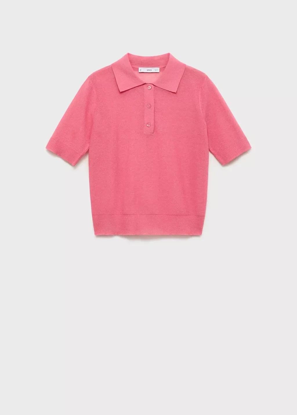 Pink Textured Casual Sweater, , large image number 6