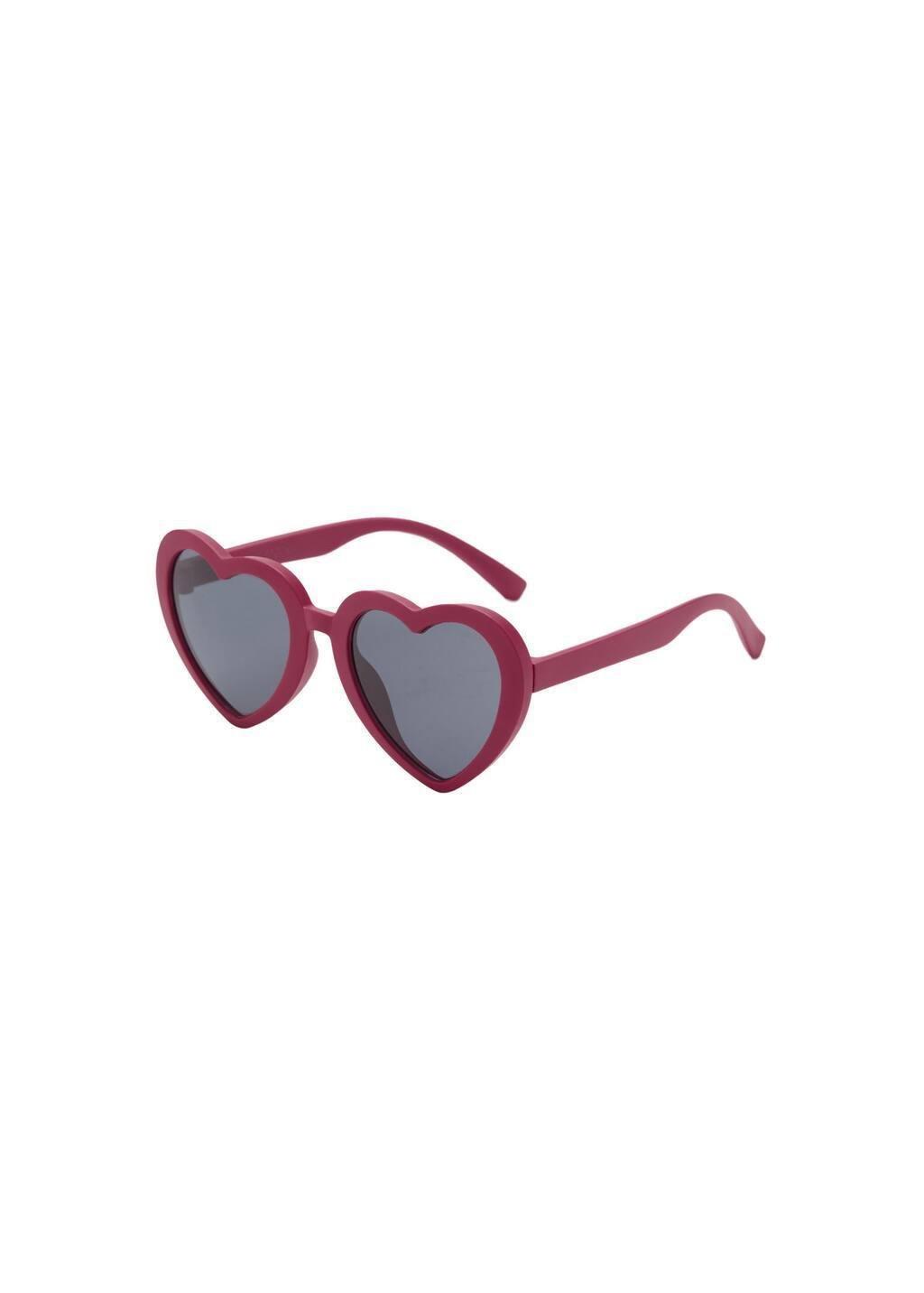 Red Heart-Shape Sunglasses, Kids Girl, Medium Red, large image number 2