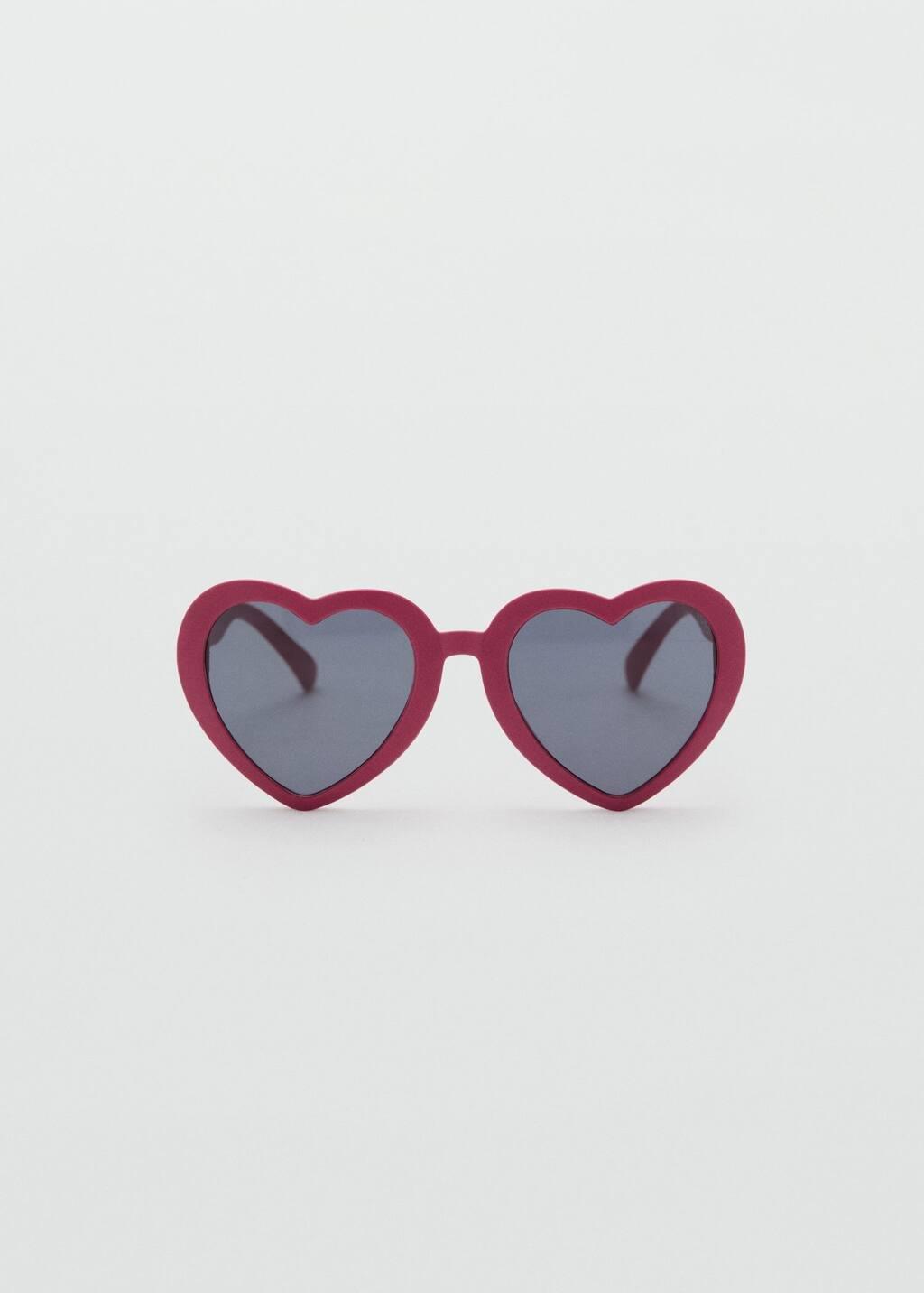 Red Heart-Shape Sunglasses, Kids Girl, Medium Red, large image number 4
